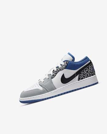 Nike Air Jordan 1 Low SE Blancos Negros Grises Azules Oscuro | MX 4924